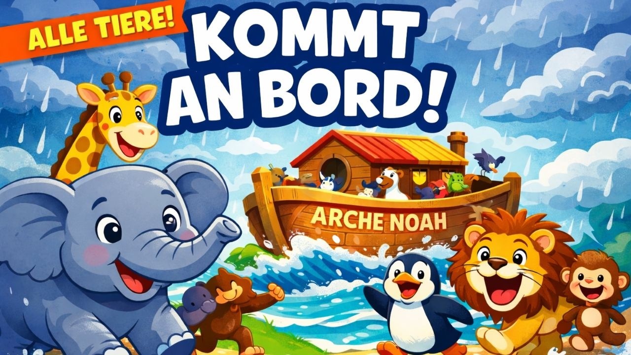 🐘 Alle Tiere auf die Arche! | Fröhliches Mitmachlied für Kinder