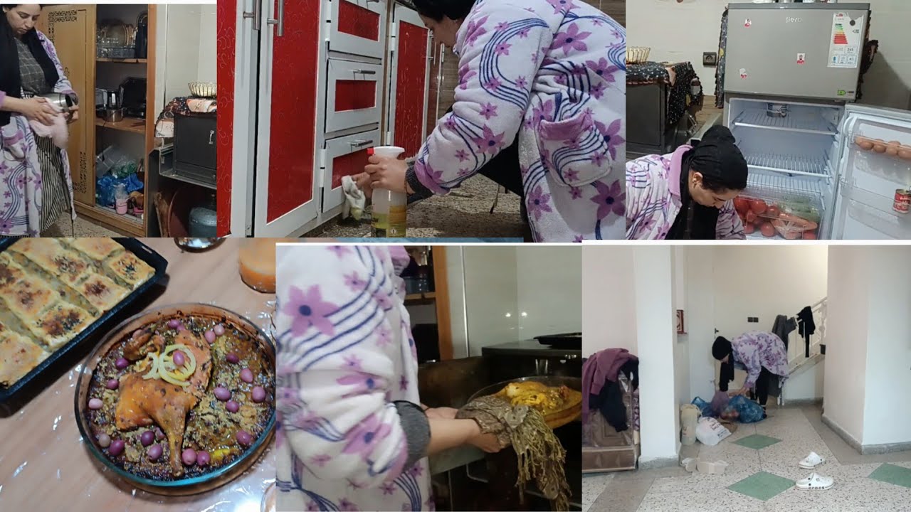 الثالث عشر من شهر رمضان 💥 نهار تقديه 👏تنضيف عميق لتلاجتي 💪 دجاج محمر بدغميره فالفران بحتا نقطه ماء👏
