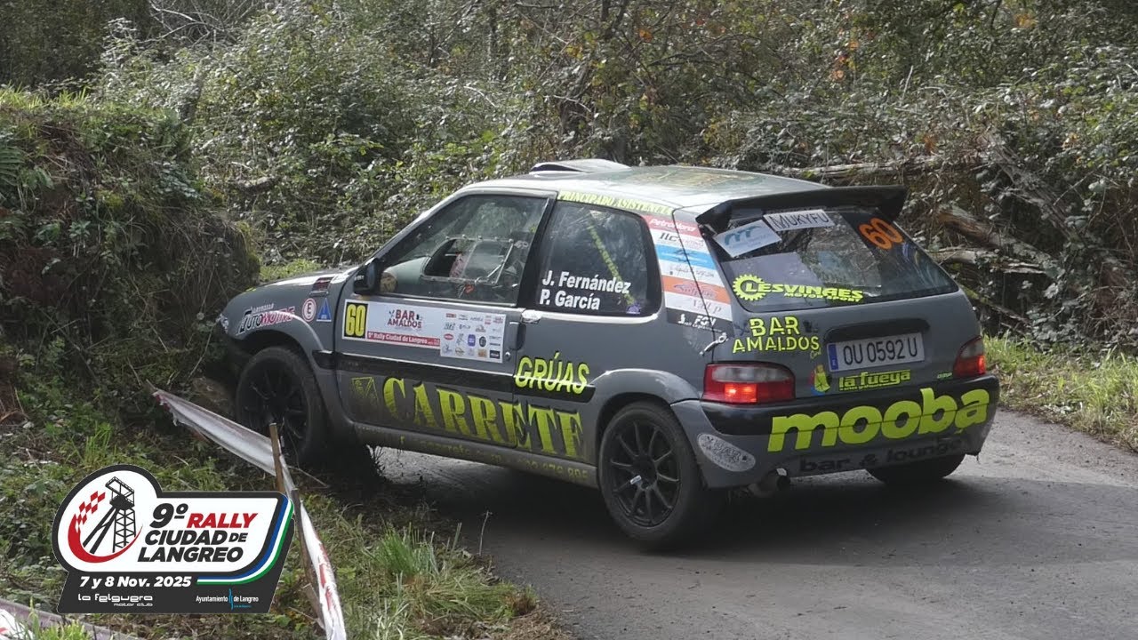 Rally Ciudad de Langreo 2025 // Show, Crashes and Fails // Leo Rodríguez
