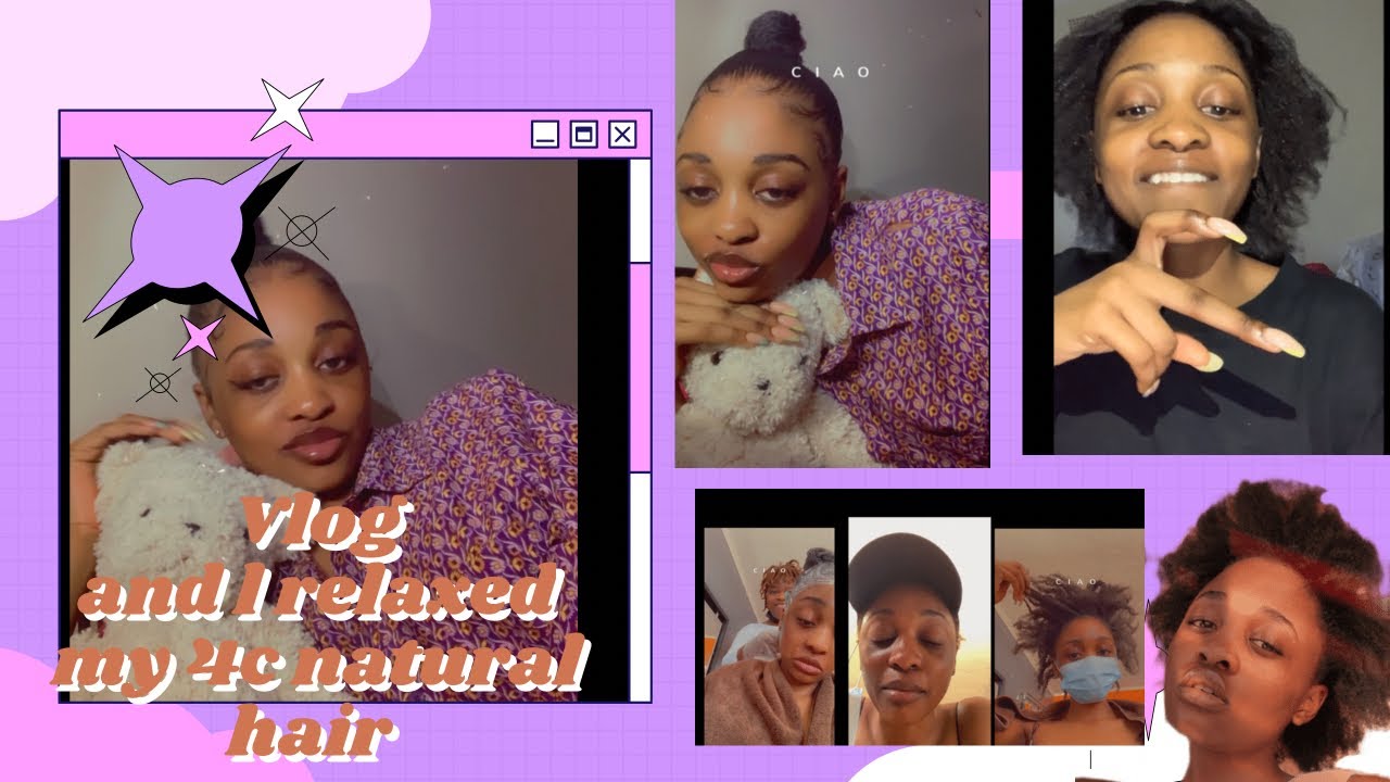 I relaxed my natural 4C hair for the first time | GRWM | Story time & errands | Zimbabwean YouTuber