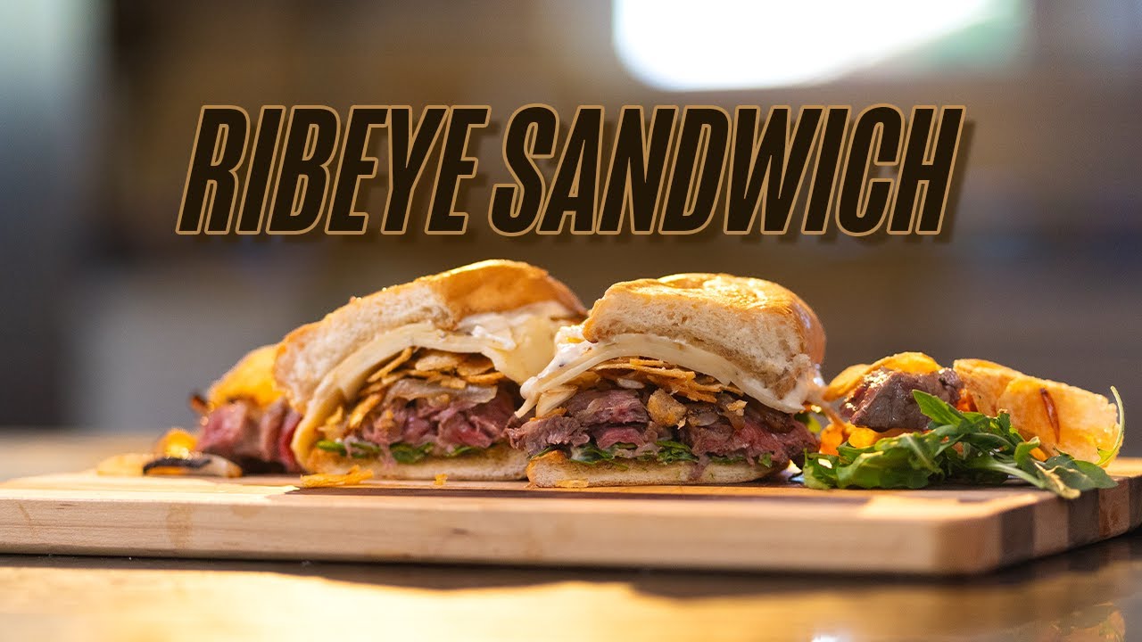 The Ultimate Wagyu Ribeye Sandwich with Horseradish Aioli! Featuring our American Wagyu Ribeye