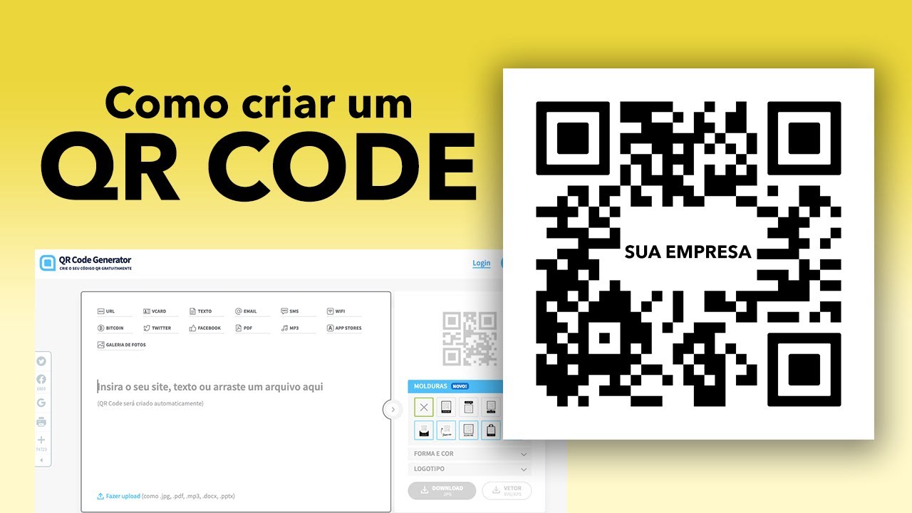 Como criar um QR CODE | F&aacute;cil e R&aacute;pido