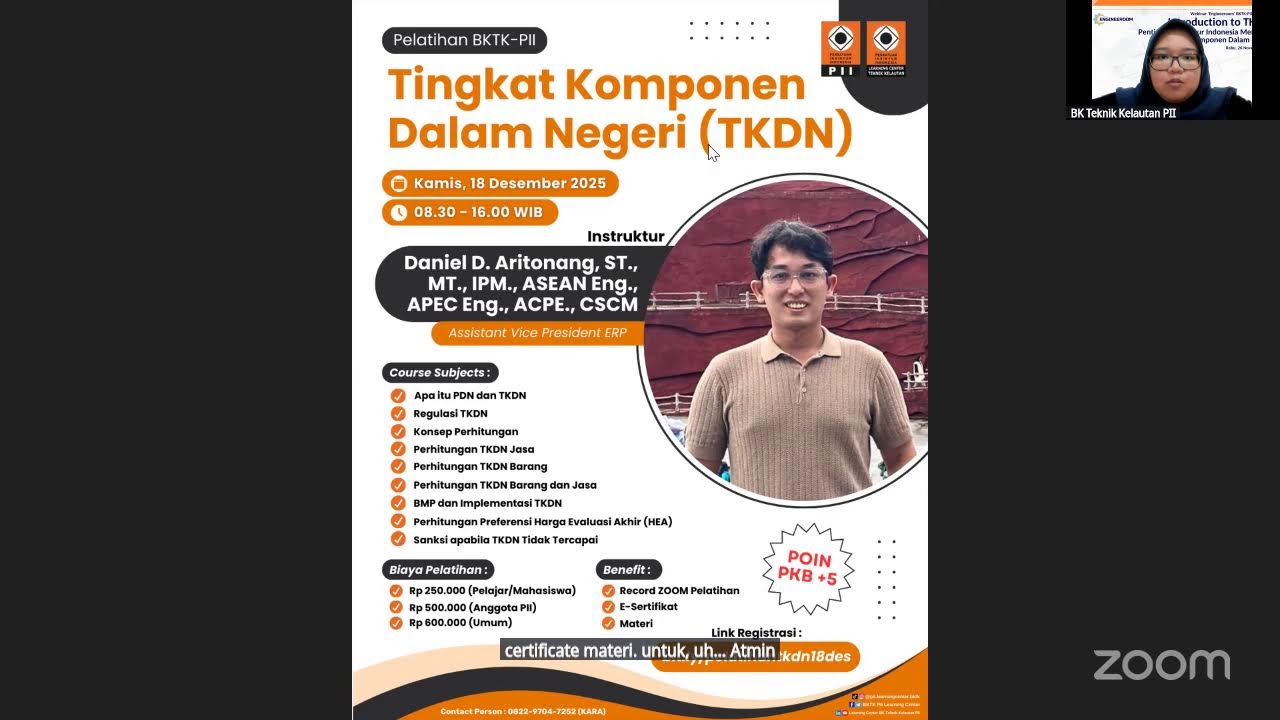 Webinar Engineeroom Episode 1 : Introduction to TKDN