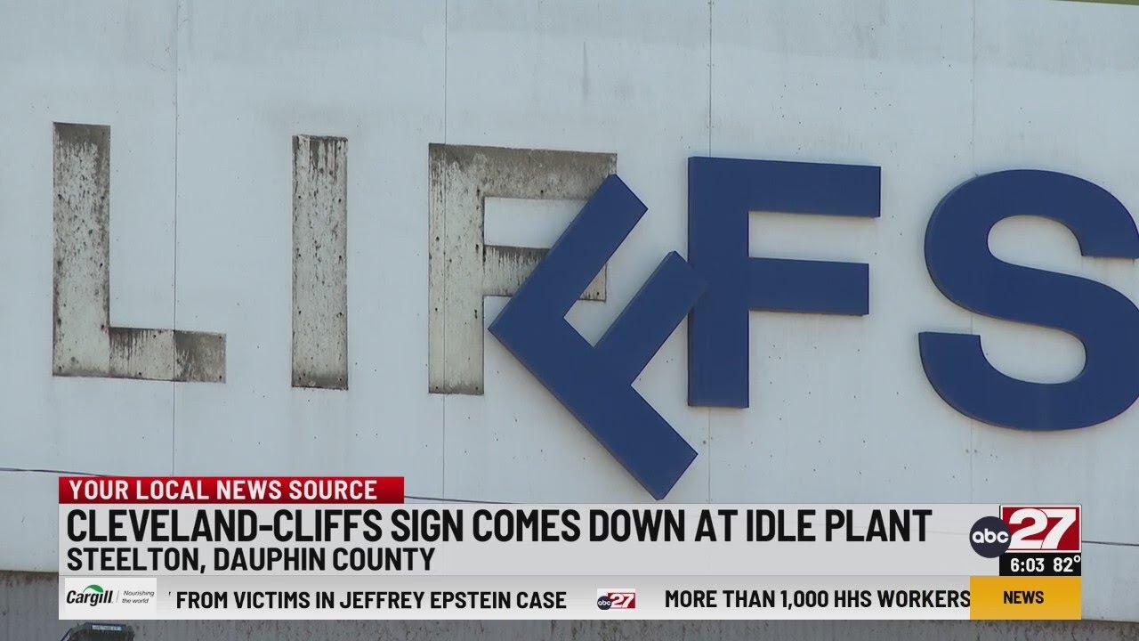Sign comes down at Cleveland-Cliffs plant in Steelton