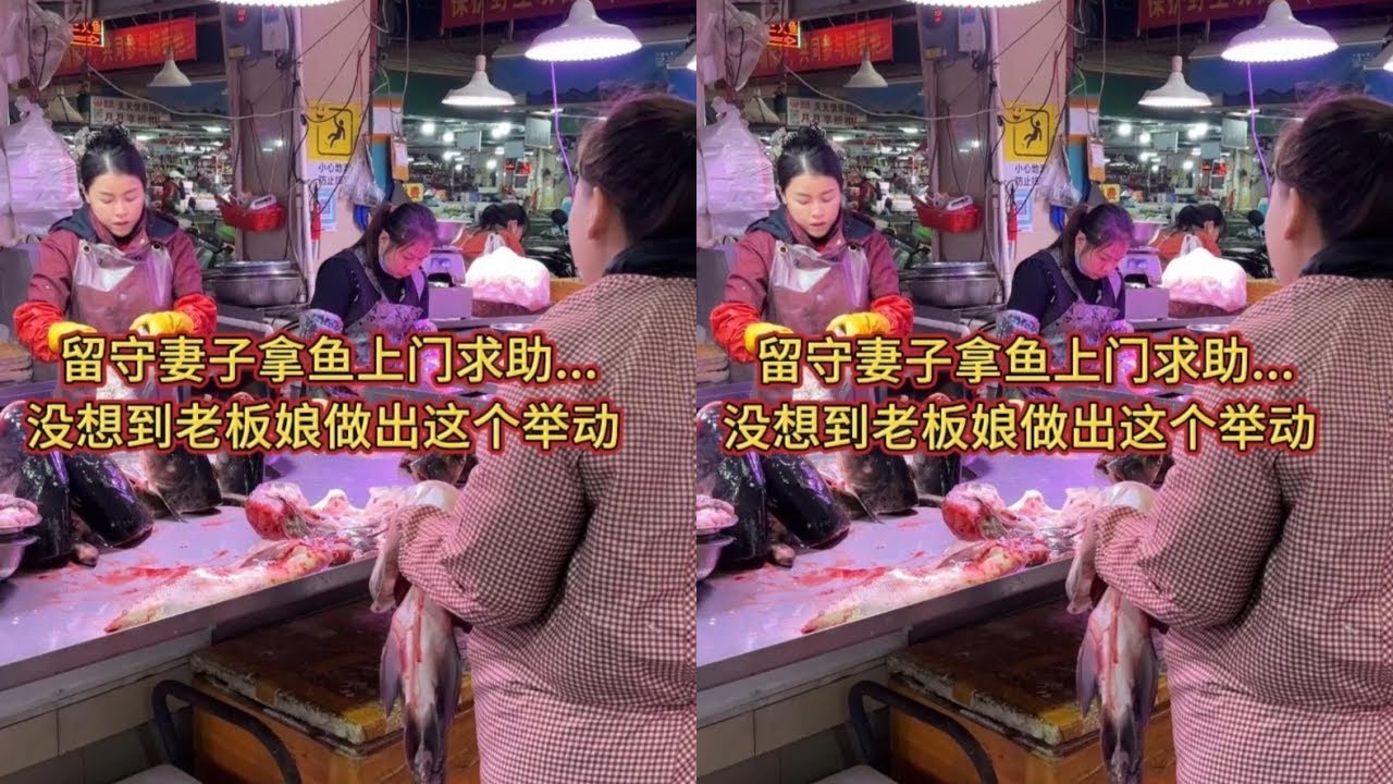 留守妻子拿鱼上门求助   没想到老板娘做出这个举动