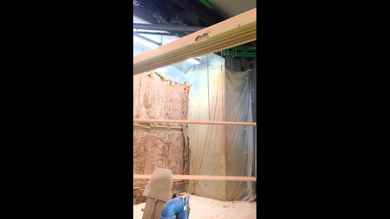 Impianto CMA, verniciatura robotizzata di serramenti in legno