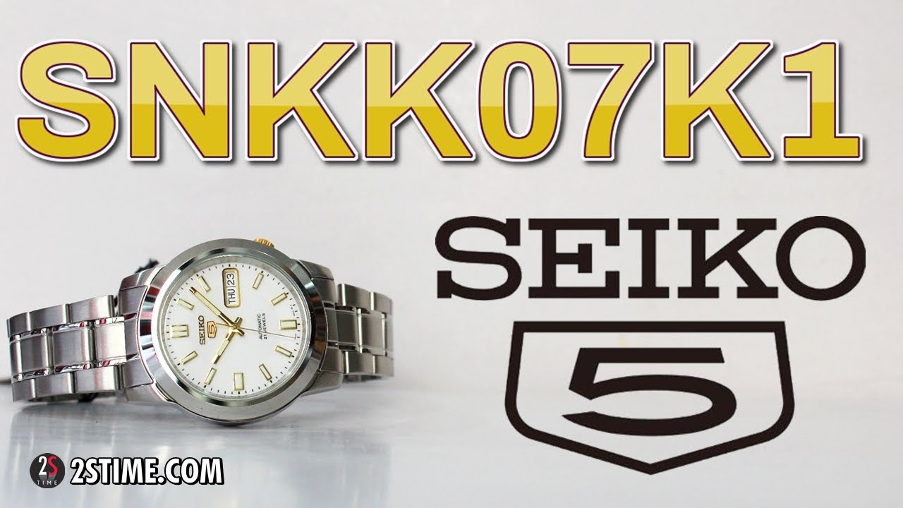 SEIKO 5 SNKK07K1 Белый циферблат Винтажный стиль