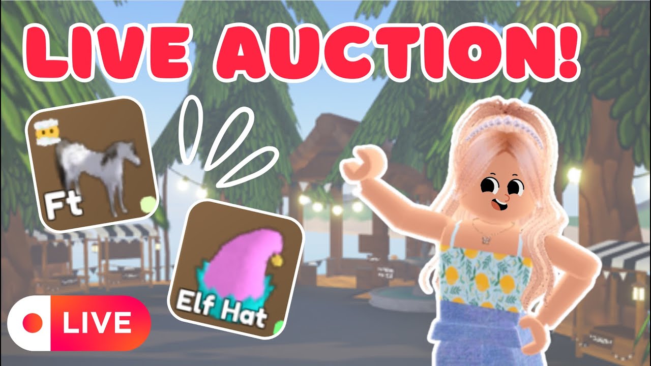 Auctioning Random Things At My Market! Come Join! ❤️ | Wild Horse Islands