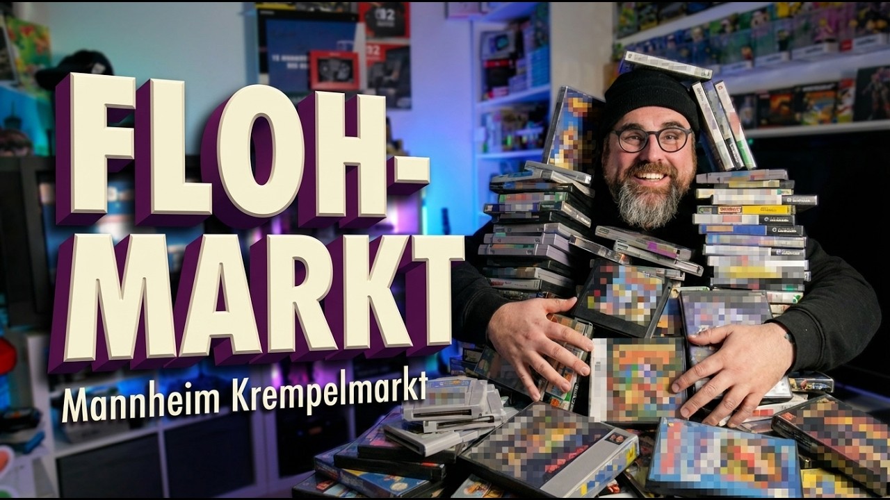 Retro Games auf dem Flohmarkt gefunden?! 😳 Mannheim Krempelmarkt - TEIL2 - RETROZOCK