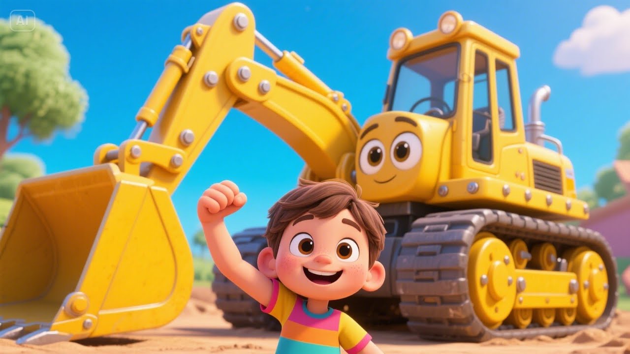 Bulldozer at the Building Site | Exciting Bulldozer Song for Kids | Construction Adventure Rhyme