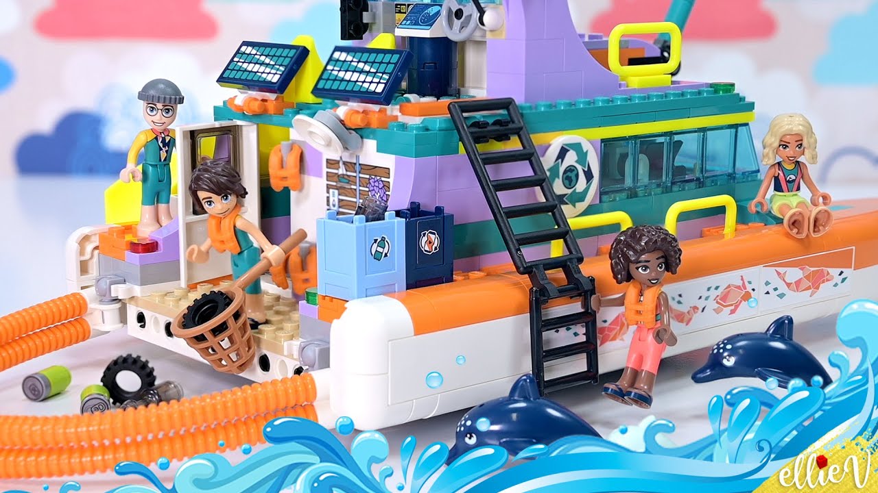 Спасательная лодка Lego Friends. Не обманывайтесь названием: она гораздо больше. 🐬 Сборка и обзор