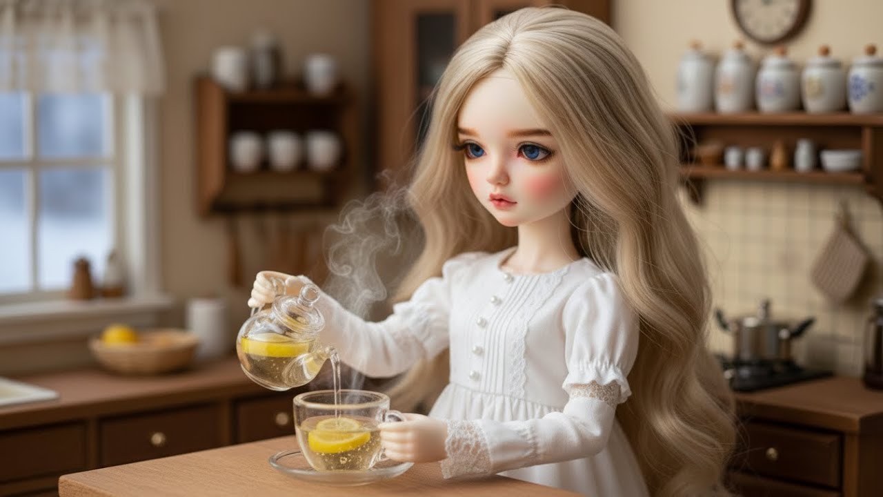 구체관절인형 AI ASMR lemon tea 레몬차 만들기 브이로그 #BJD #balljointeddolls #vlog #doll #人形 #인형