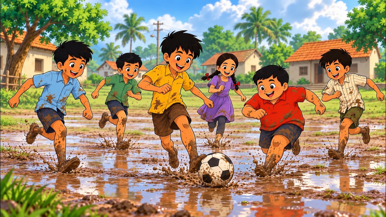 बारिश के बाद कीचड़ में Football Match | 90s Nostalgia Story