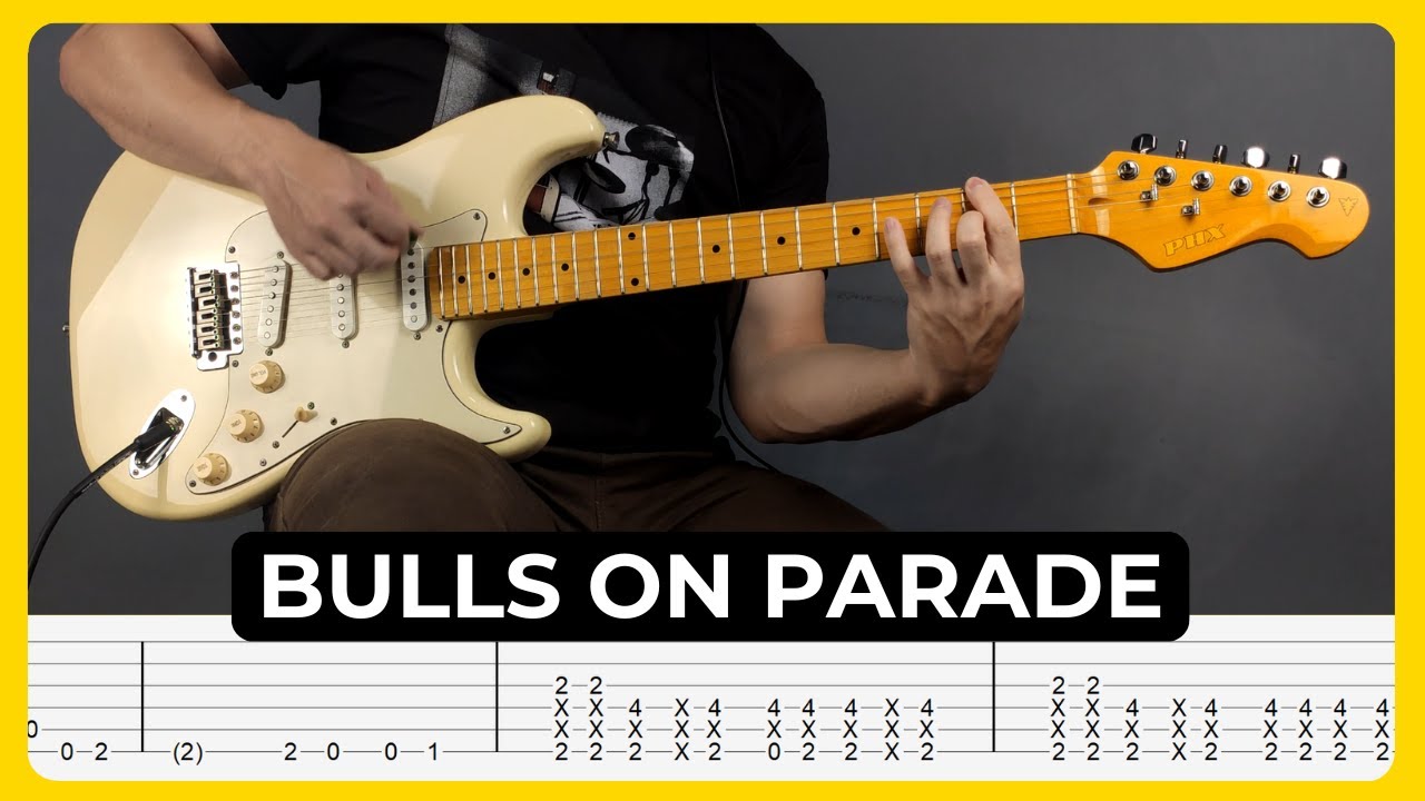 Bulls On Parade - Rage Against The Machine | Tabs | Guitar Lesson | Cover | Tutorial | Solo