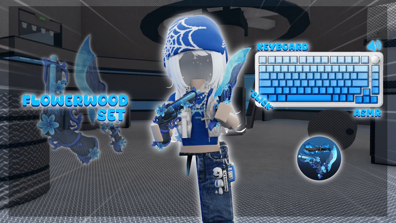 PLAYING MM2 WITH FLOWERWOOD SET *Keyboard ASMR*