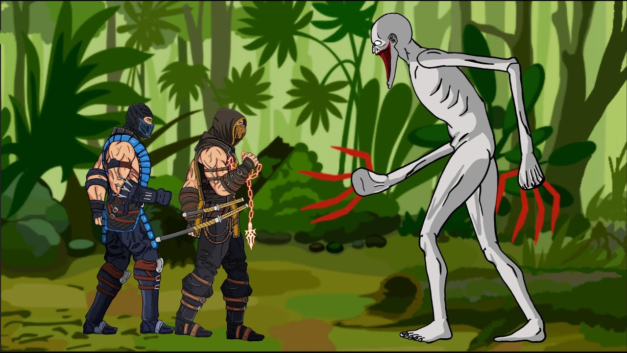 Sub-Zero , Scorpion vs SCP 096 . Animation Drawing Cartoon 2.