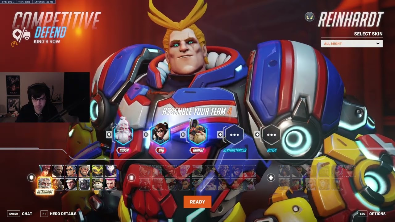 SUPER REINHARDT OVERWATCH 2 GAMEPLAY SEASON 13 TOP 500