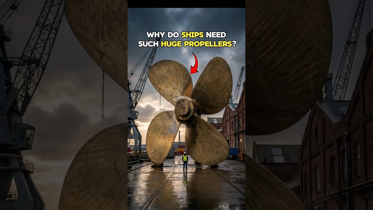 Why Are Ship Propellers SO Huge? 