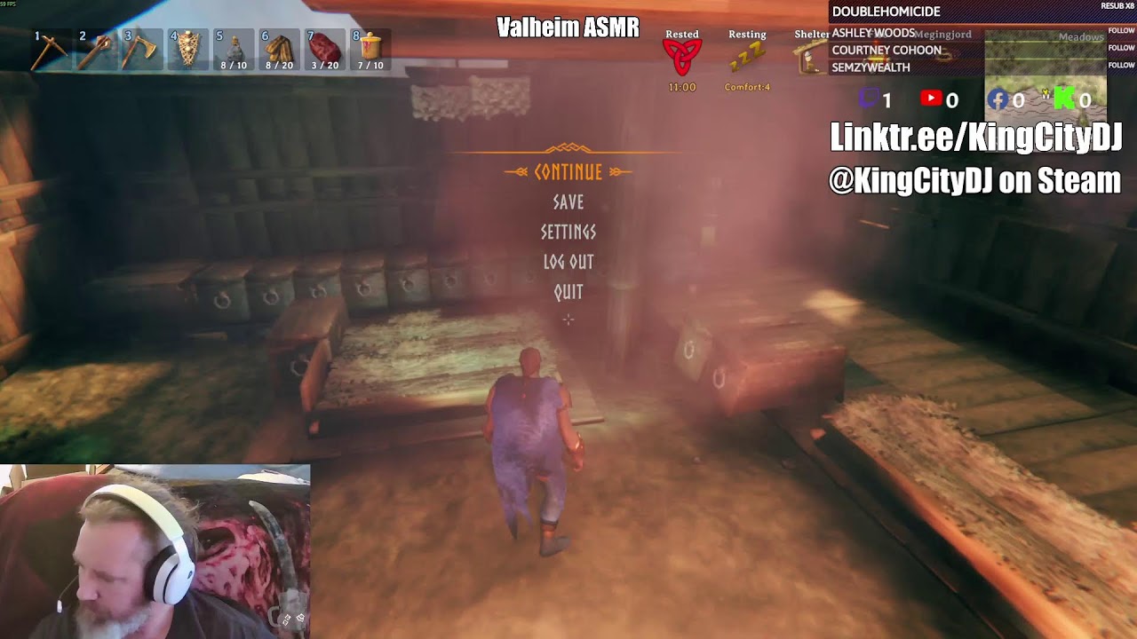 Valheim ASMR Show your support at linktr.ee/kingcitydj
