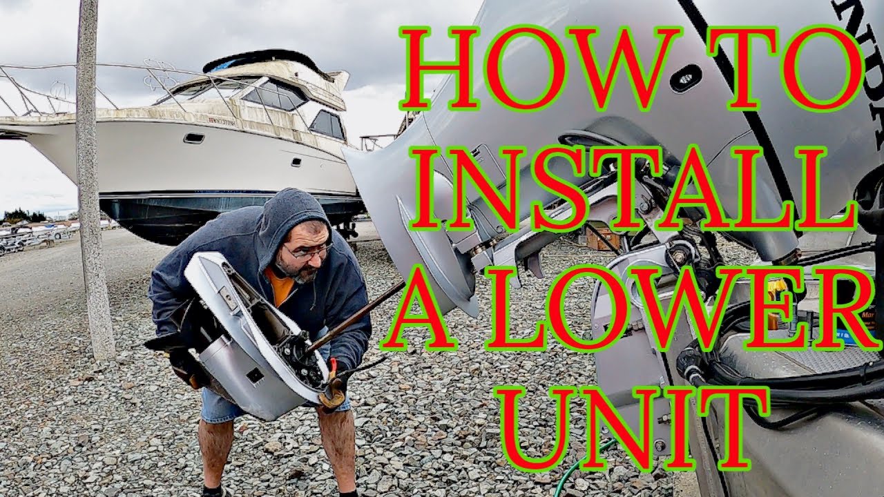 Re-installing the lower unit on the Stabicraft's Honda BF150A | Stabicraft on the Sound