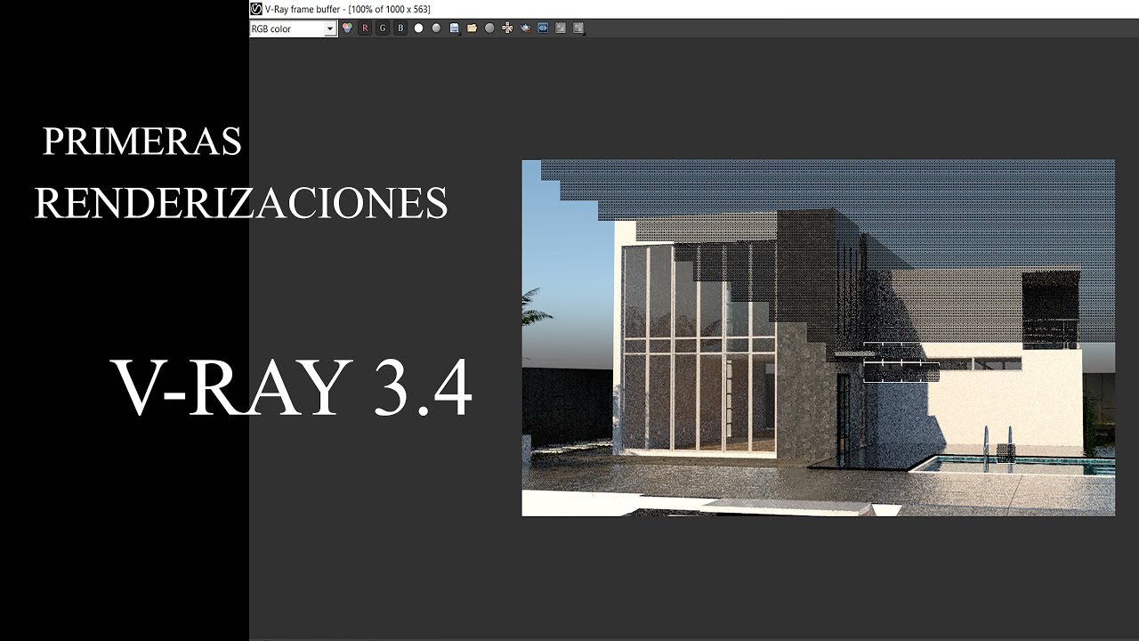 PRIMERAS RENDERIZACIONES VRAY 3.4 TUTORIAL SKETCHUP