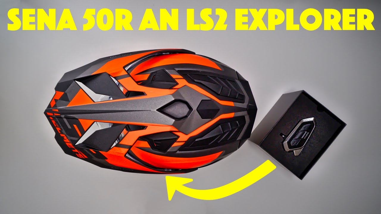 Sena 50R Montage von Bedienteil + Einbau Kopfhörer + Mikrofon am LS2 Explorer MX 701 Helm - deutsch