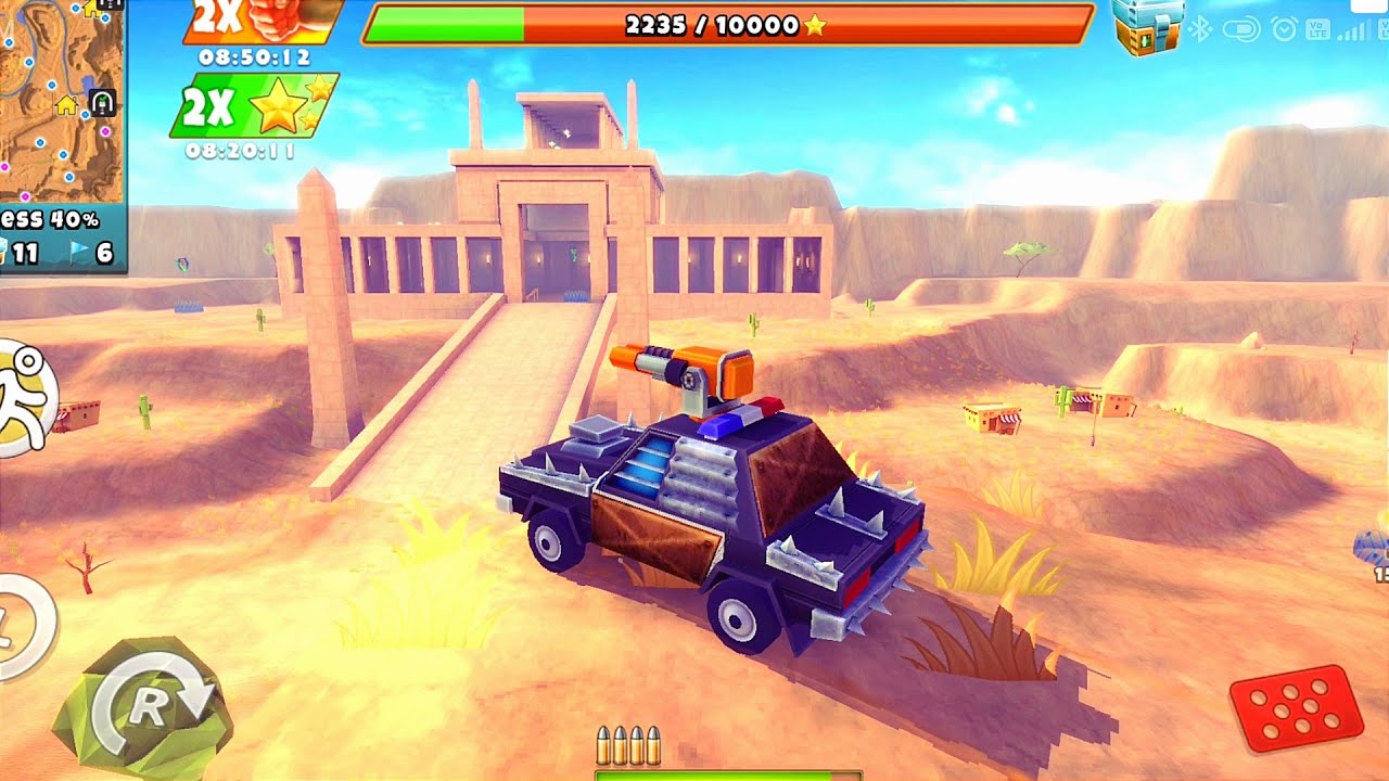 Police Car With Unlimited Ammo Invades Canyon Zombies | Zombie Offroad Safari Android Gameplay HD