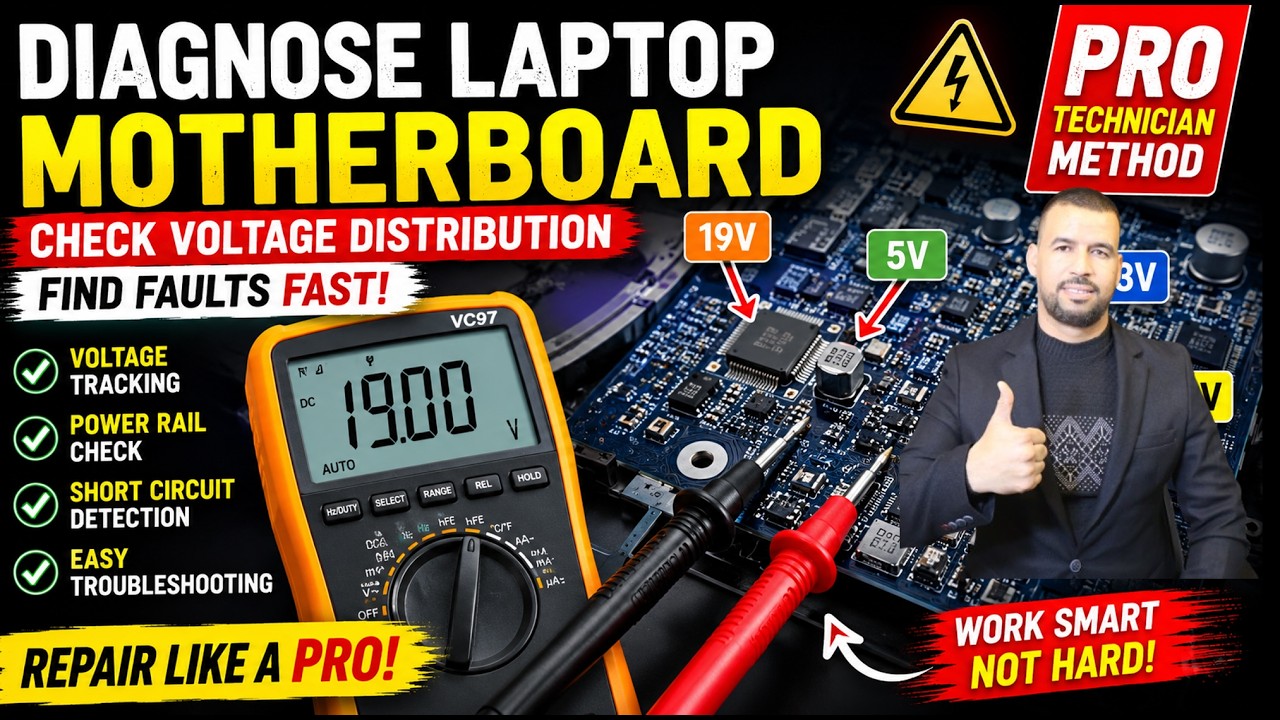 Learn Voltage Tracking Like a PRO 🔥 Motherboard Repair
