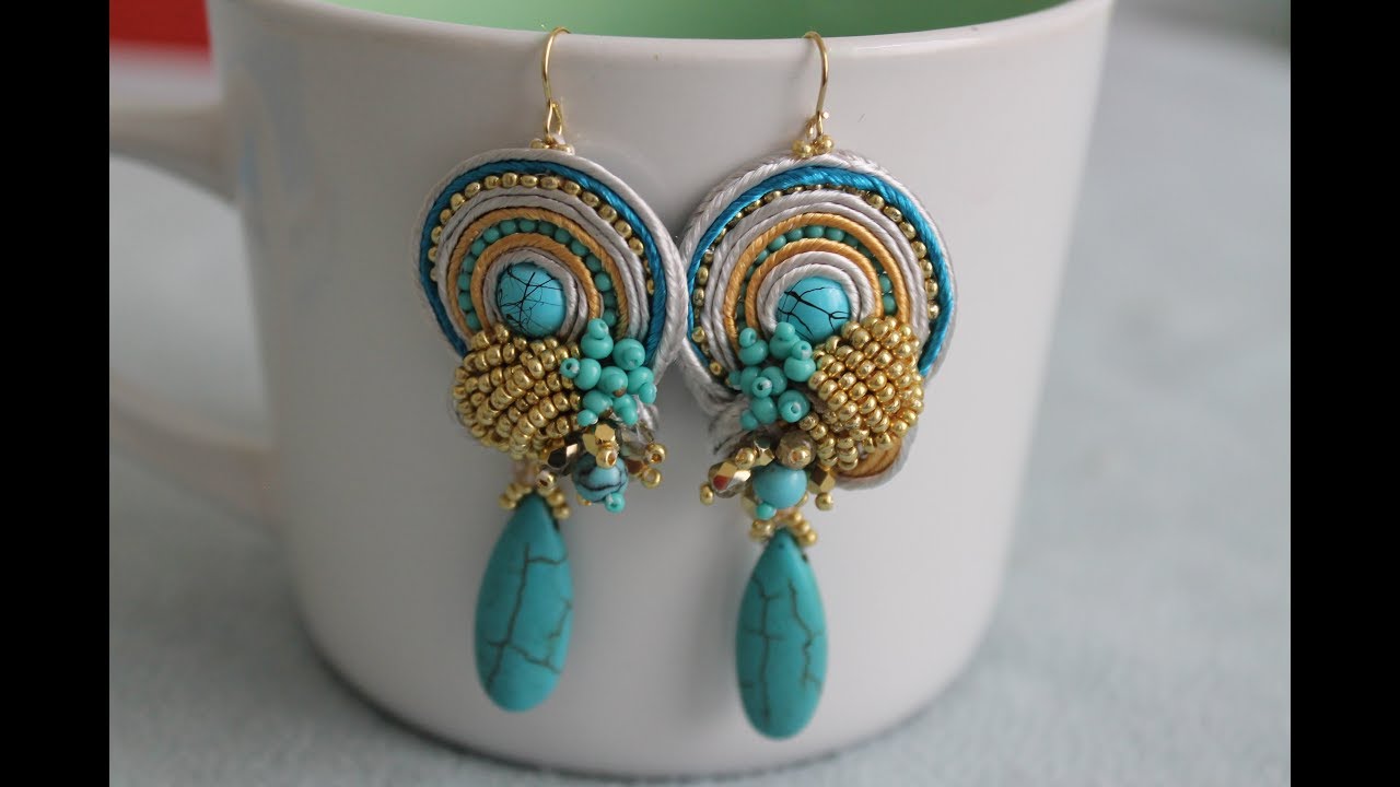 Turquoise Gold Drop Earrings | Uulen Accessories