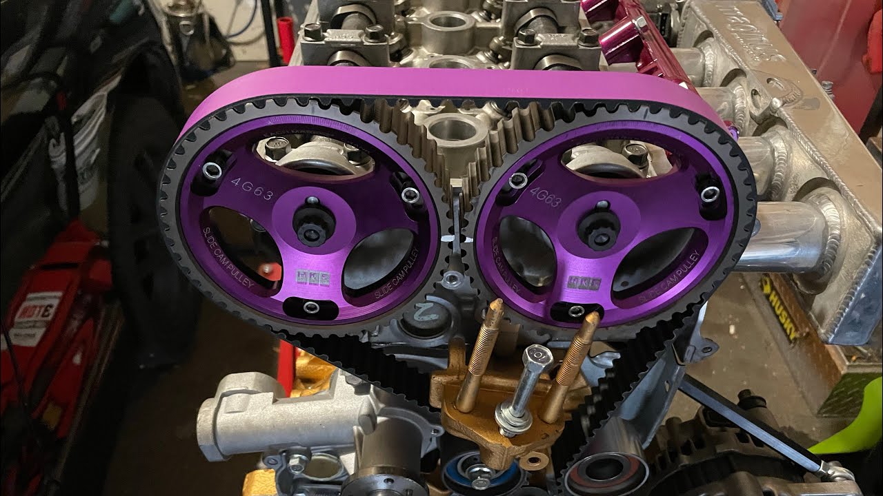 4g63 head gasket, arp head studs and hks timing belt install, how to set timing on a turbo eclipse