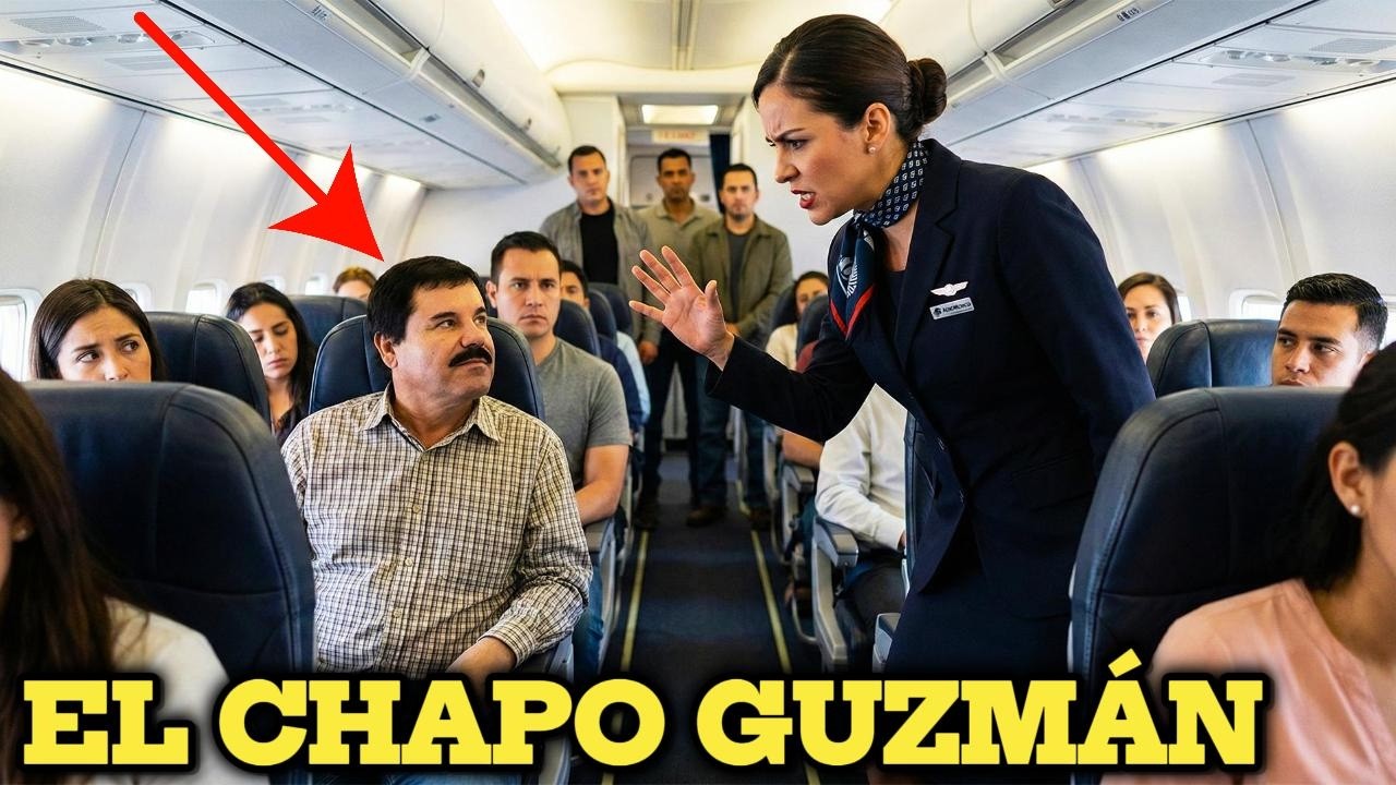 ¡Bájese Del Avión Ahora!” Ordenó La Aeromoza A El Chapo… Sin Saber A Quién Enfrentaba