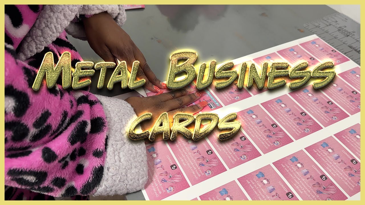 Sublimating Metal business cards-Epson ET-8550