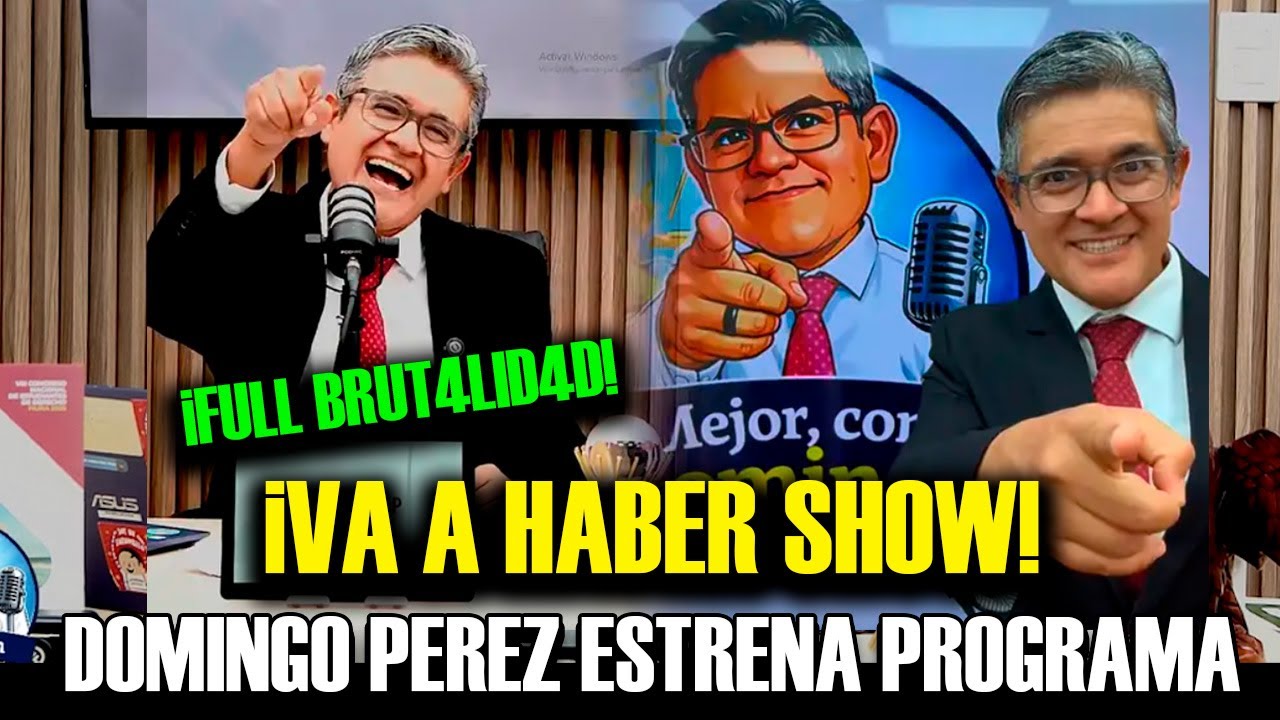 Abogado Jos&eacute; Domingo P&eacute;rez sorprende al lanzar su propio programa de streaming en YouTube