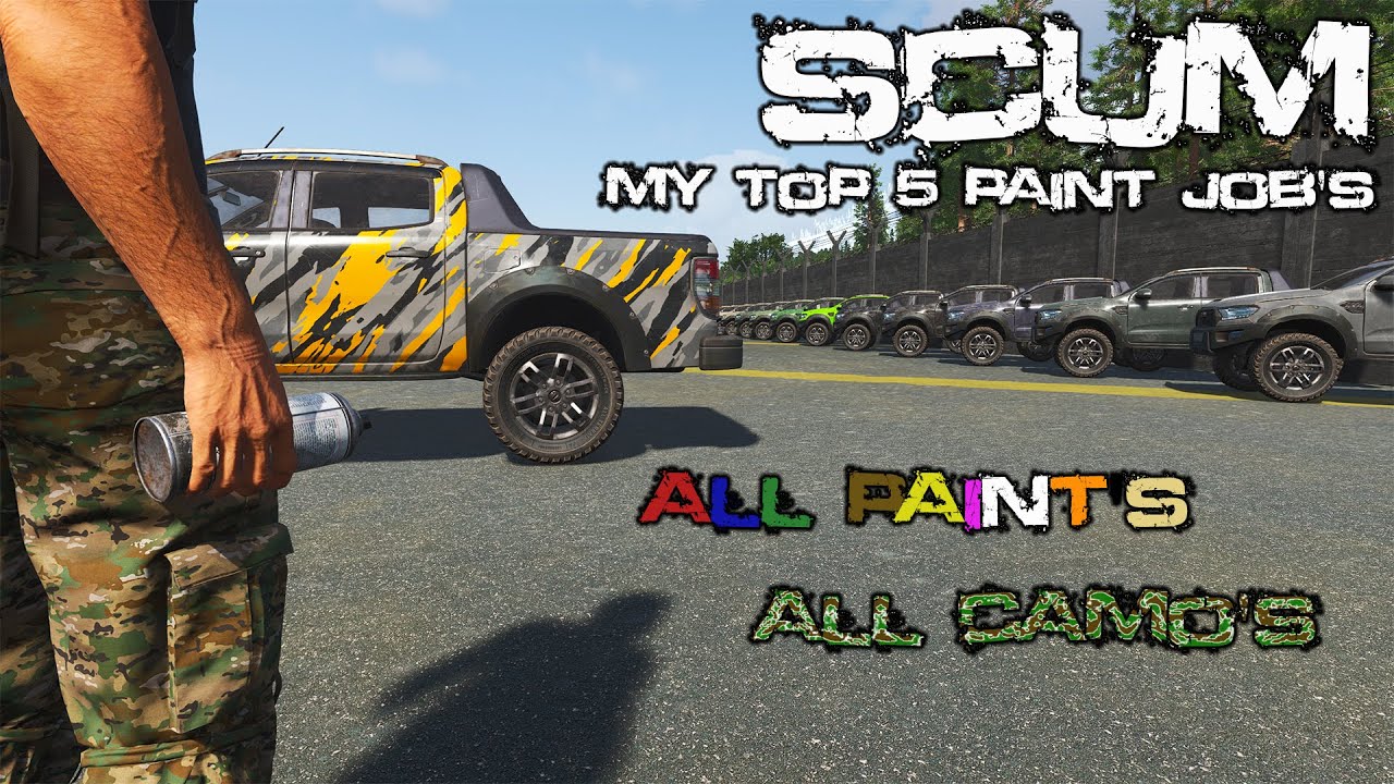 Мои лучшие 5 покрасочных работ — Все краски — Все камуфляжи — SCUM