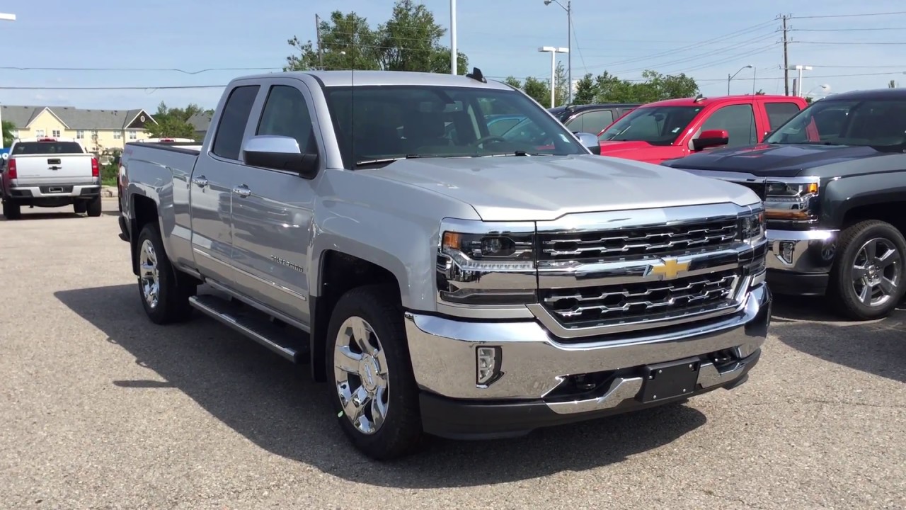2017 Chevrolet Silverado 1500 LTZ Double Cab Silver Ice Metallic Roy Nichols Motors Courtice ON