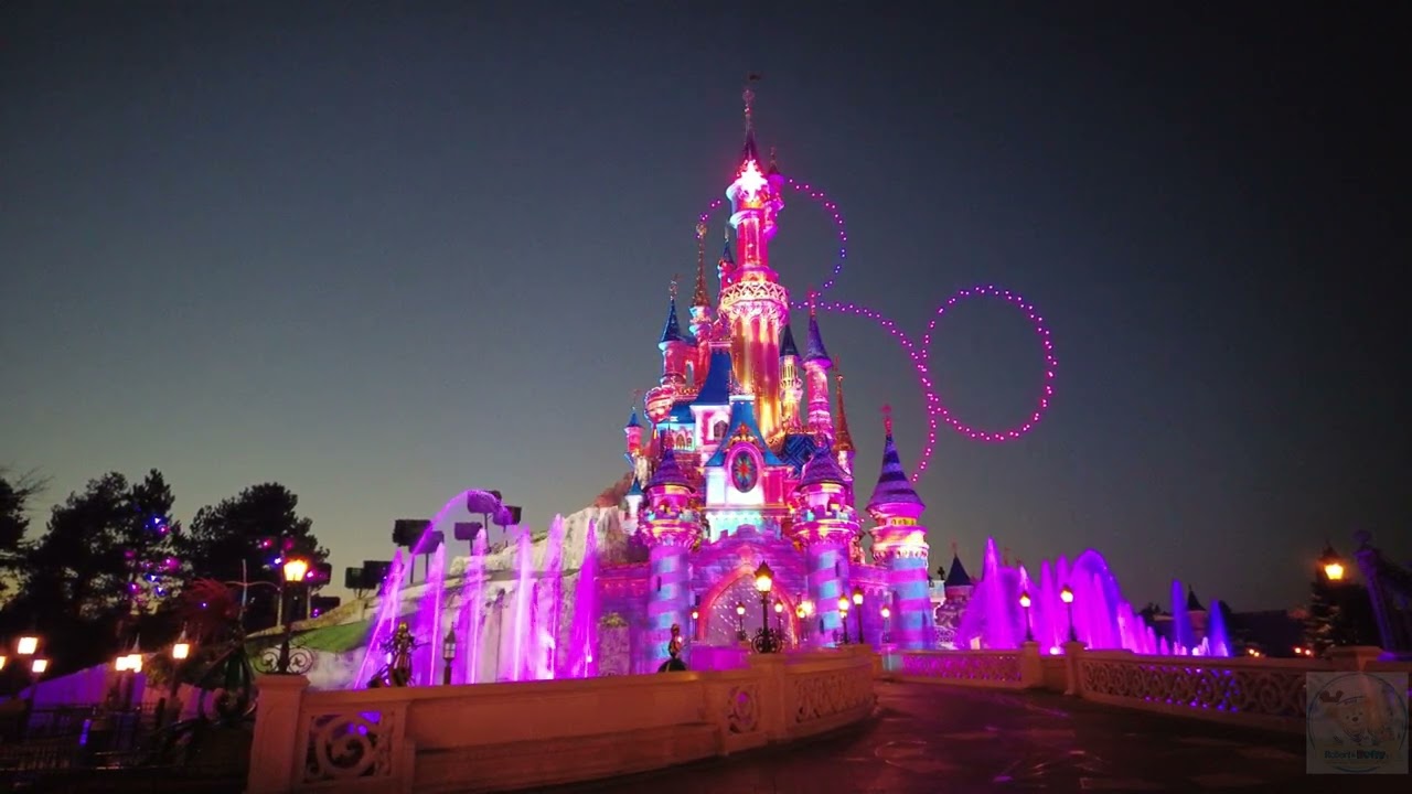 Disney D Light  FULL SHOW 🌟Pre and After Glow🌟Spectacular Show with Drones