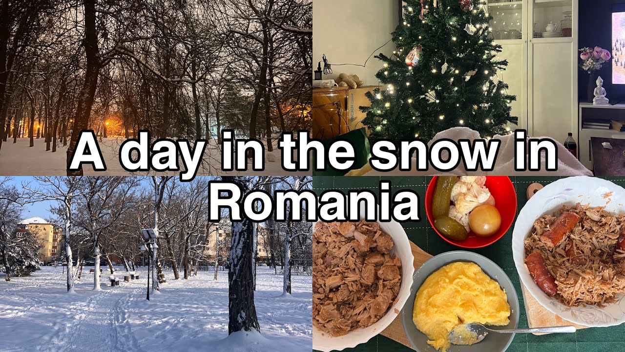 A day in the snow in Romania in 2026 | Hasn’t snowed in Timisoara since 2018 | Building a snowman 