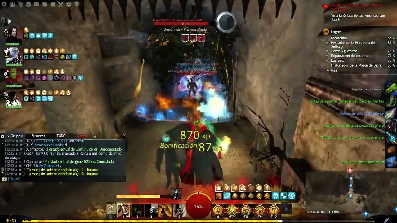 Guild Wars 2 mazmorra Catacumbas Ascalonianas Ruta 3