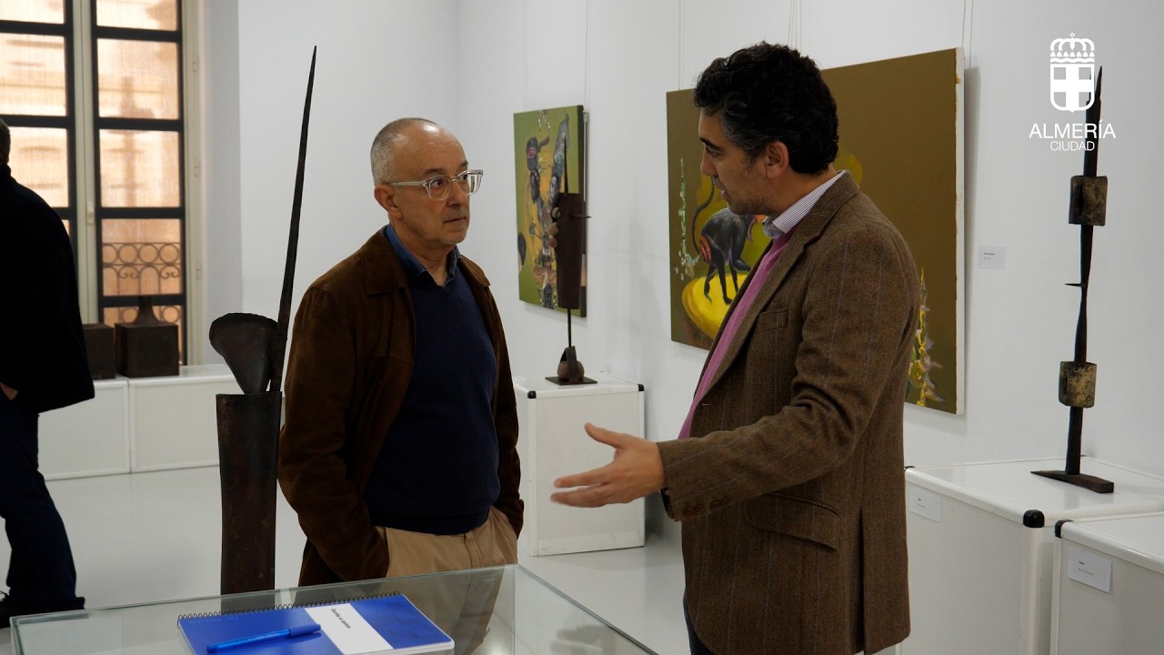 Inauguración de la exposición de esculturas de Cristóbal Avilés