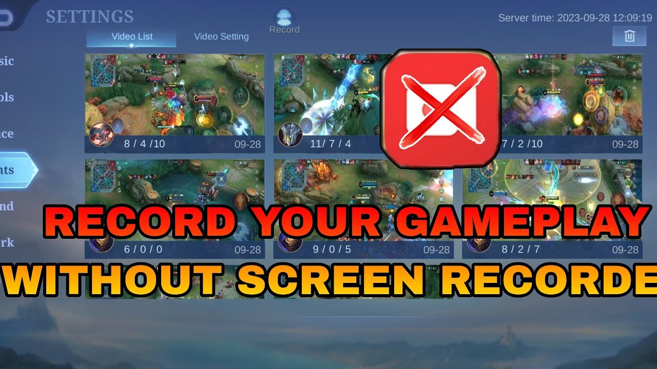 HOW TO RECORD YOUR GAMEPLAY WITHOUT SCREEN RECORDER IN MOBILE LEGENDS