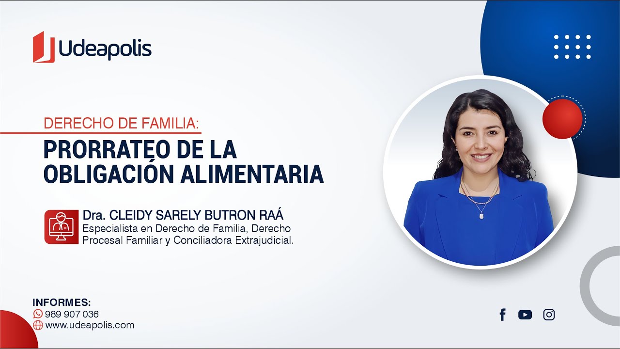 Prorrateo de la Obligación Alimentaria | Cleidy Sarely Butron Raá
