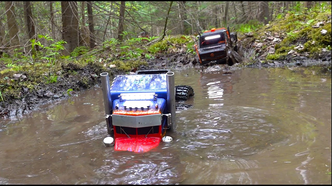 OPTiMUS PRiME DROWNS in MUD?! | RC ADVENTURES