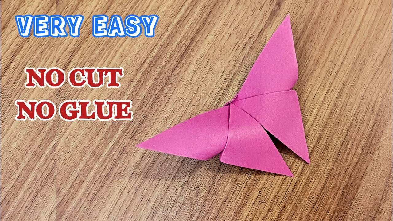 DIY Paper Butterfly Tutorial for Beginners: Easy Origami & Tissue Paper Craft / easy paper craft