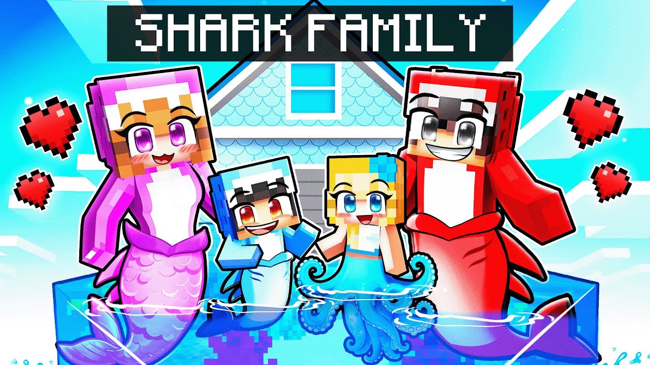 Having a SHARK Family in Minecraft!