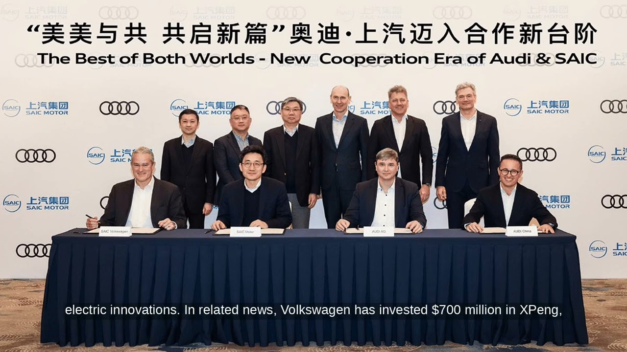 SAIC and Audi Sign Deal for First Joint EV Launching in 2025