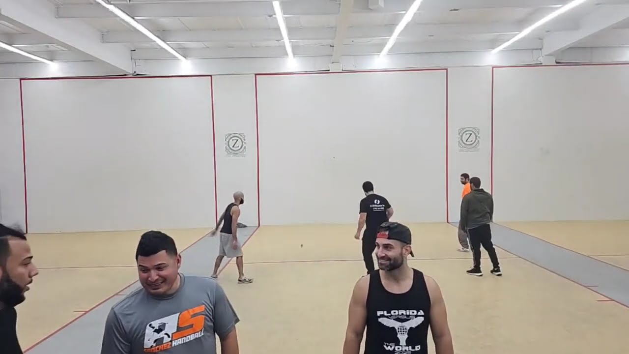 Zerega - Pito & Mark vs Manny & Lou Banga - A/B Doubles Game 2 Handball Filmed By Shena - 11.21.2025