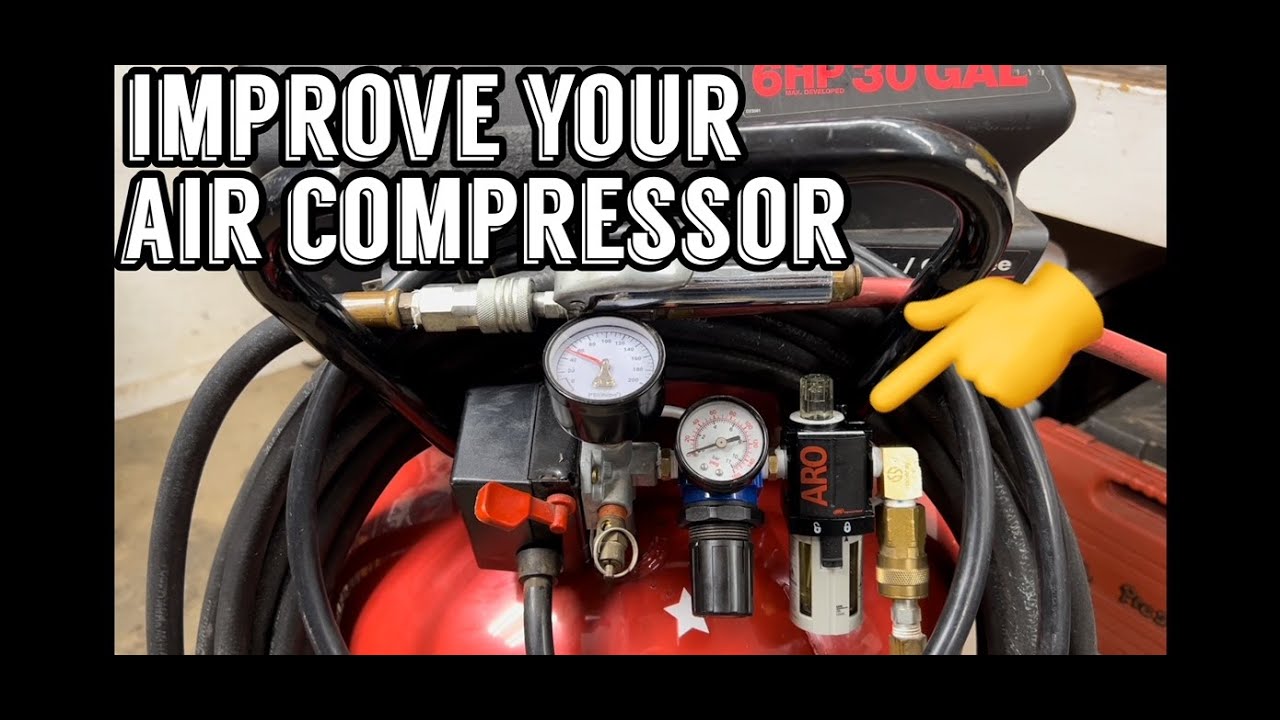 In Line Lubricator / Oiler Install On Air Compressor - Homeowner How To