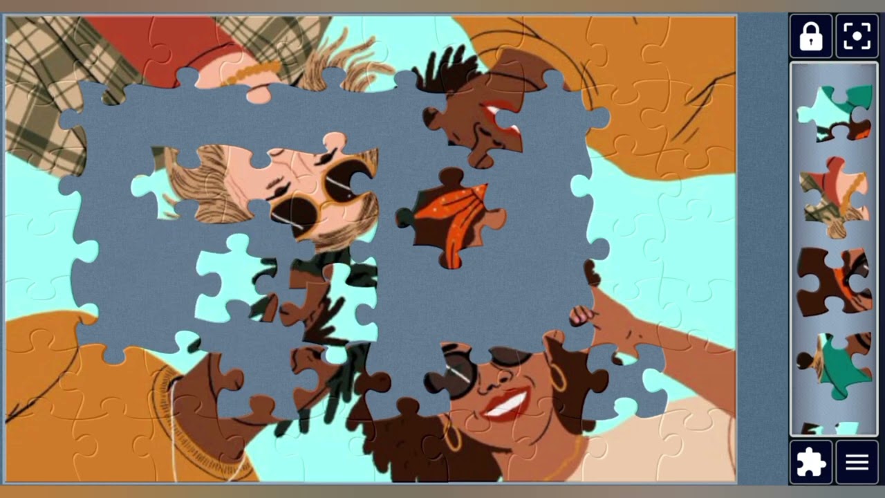 Hip-Hop Hugs Circles 🌀👫🕶️🧩joyful jigsaw puzzle 🧩//@jigsawpuzzle45