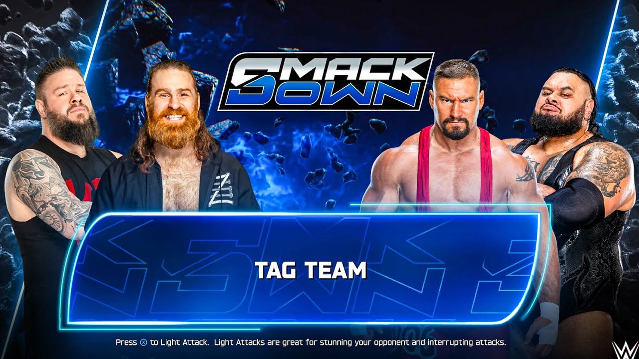 Sami Zayn and Kevin Owens vs Vision at Friday Night Smackdown | WWE 2K25 Gameplay