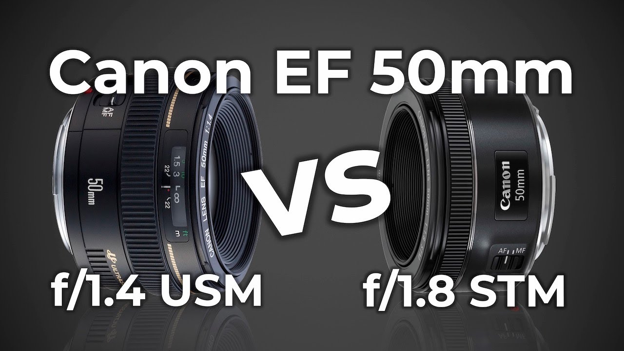 Canon EF 50mm f/1.4 USM против EF 50mm f/1.8 STM